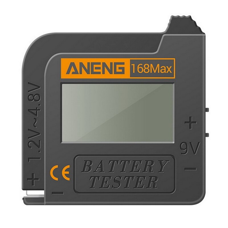 Battery Tester Battery Capacity Checker For AA 9V 1.5V Button Cell Battery Test The Condition Of Your Battery Black: G312290