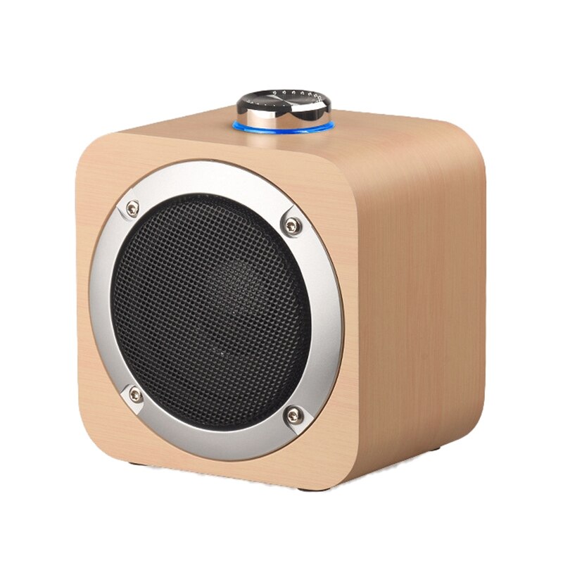 Q1B Draadloze Houten Bluetooth Speaker Button 3 Inch Audio Ondersteuning Tws: Bamboo pattern