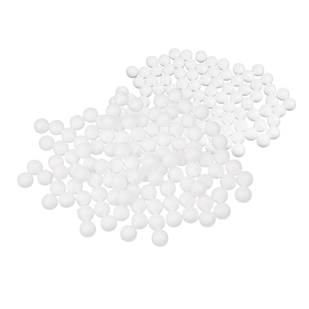 200Pcs 20 Mm 25 Mm Diverse Wit Schuim Ambachtelijke Ballen Effen Modelling Polystyreen Piepschuim Craft Bollen Bal Voor Diy, home Decor