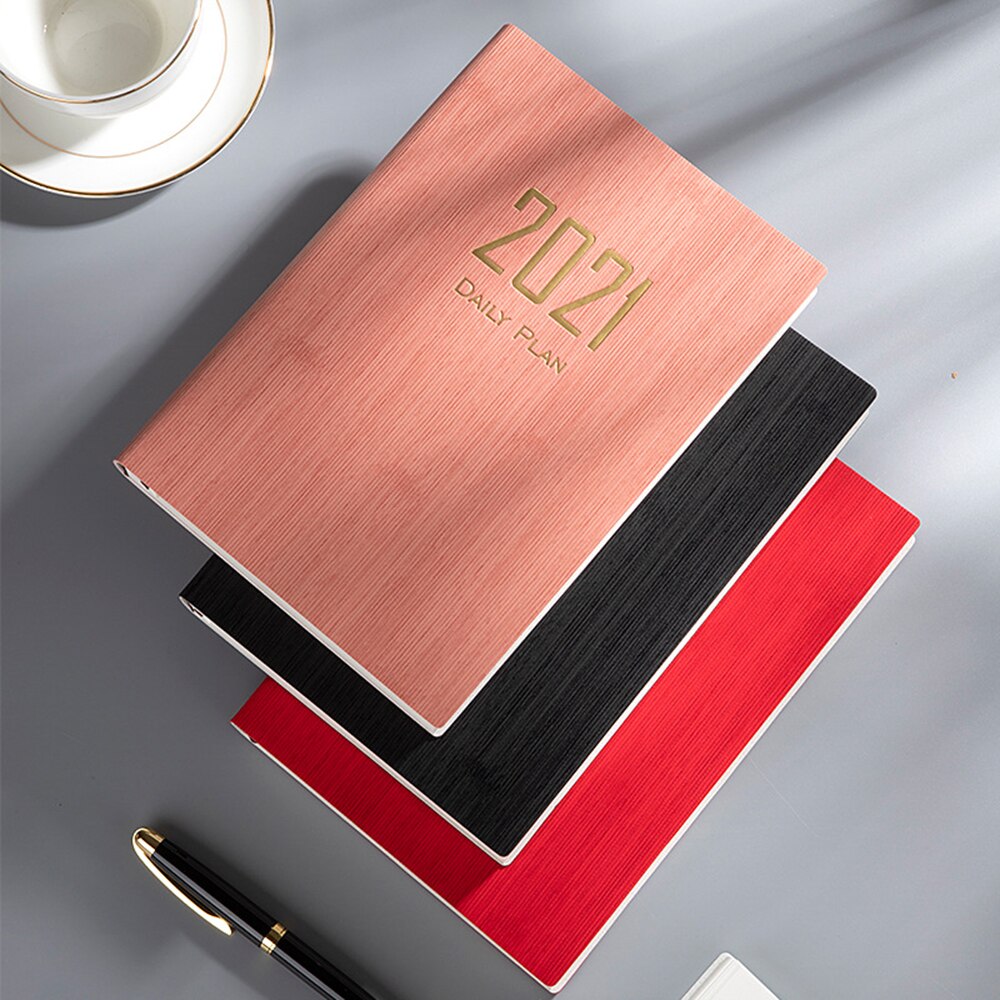 A5 Notebook Diary Solid Color Time Management Schedule Book Daily Plan Book Stationery Supplies