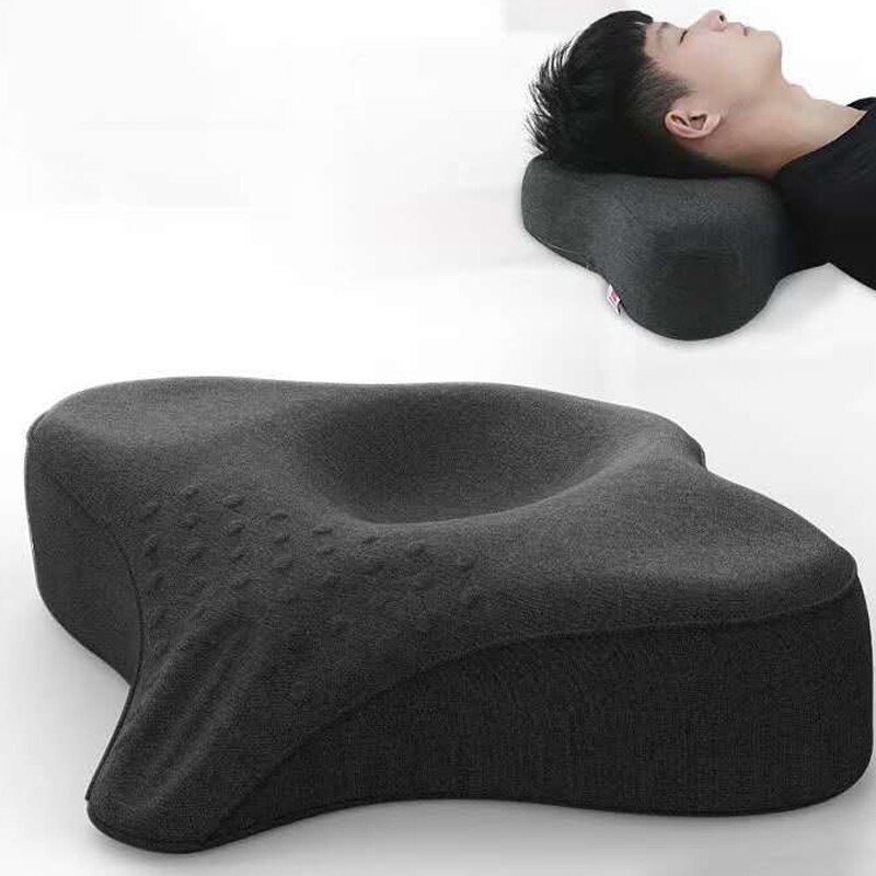 Orthopedic Pillow Sleep Eyelash Extension Pillow Memory Foam Neck Support for Pain Relief & Cervical Spine Alignment