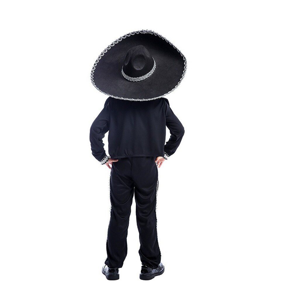 Garçons traditionnel mexicain Mariachi Amigo danseur chapeau chemise pantalon veste ensembles Halloween fête habiller enfants carnaval spectacle tenues