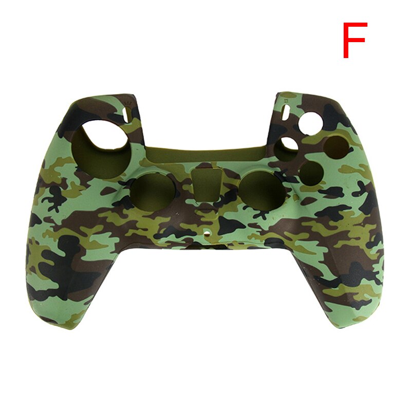 Handle Sleeve Silicone Cover Dustproof Protective Case for PS5 Controller: F