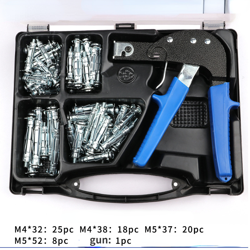 Hollow Drive Wall Anchor Screws Gun Hollow Wall Anchors Gun Plasterboard Fixing Gun Cheville Molly Bolt: GOLD