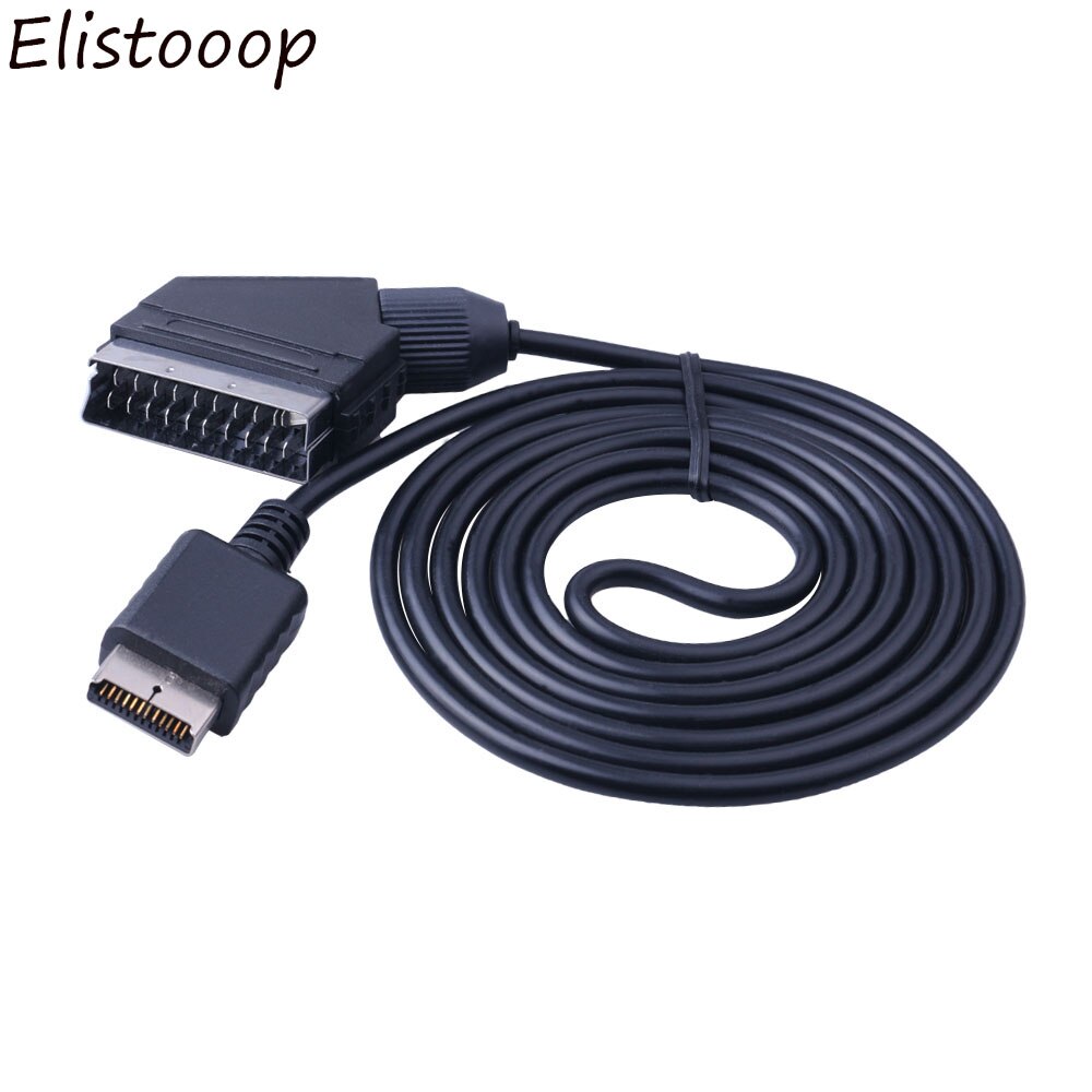 AV Cable RGB SCART Cable TV AV Lead Replacement Connection Cable For Sony Playstation PS1 PS2 PS3