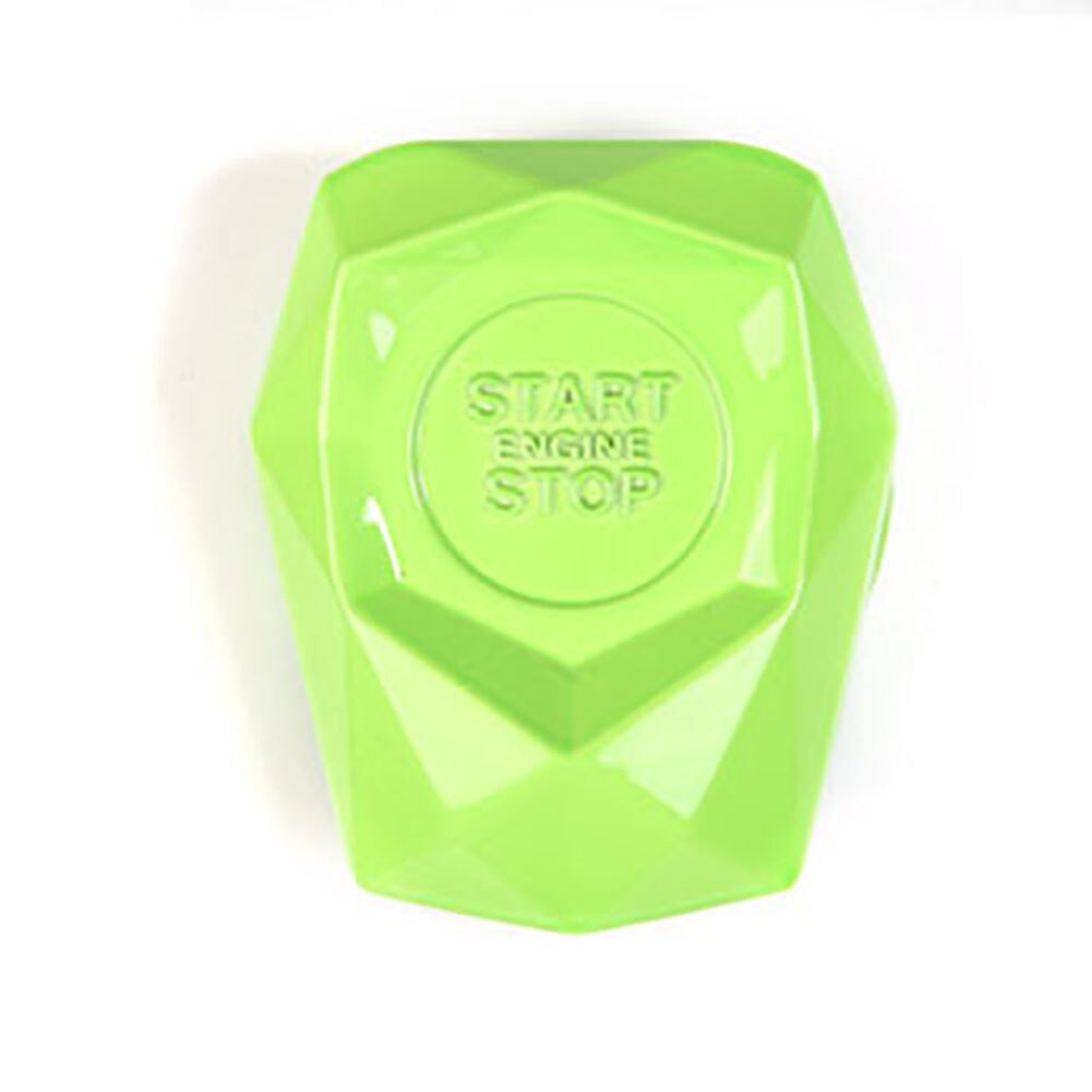 Auto Contactslot Bescherming Cover Stickers Startknop Decoratie Cap Met Deksel Keyless Knop Gemodificeerde Auto Interieur Styling: Green