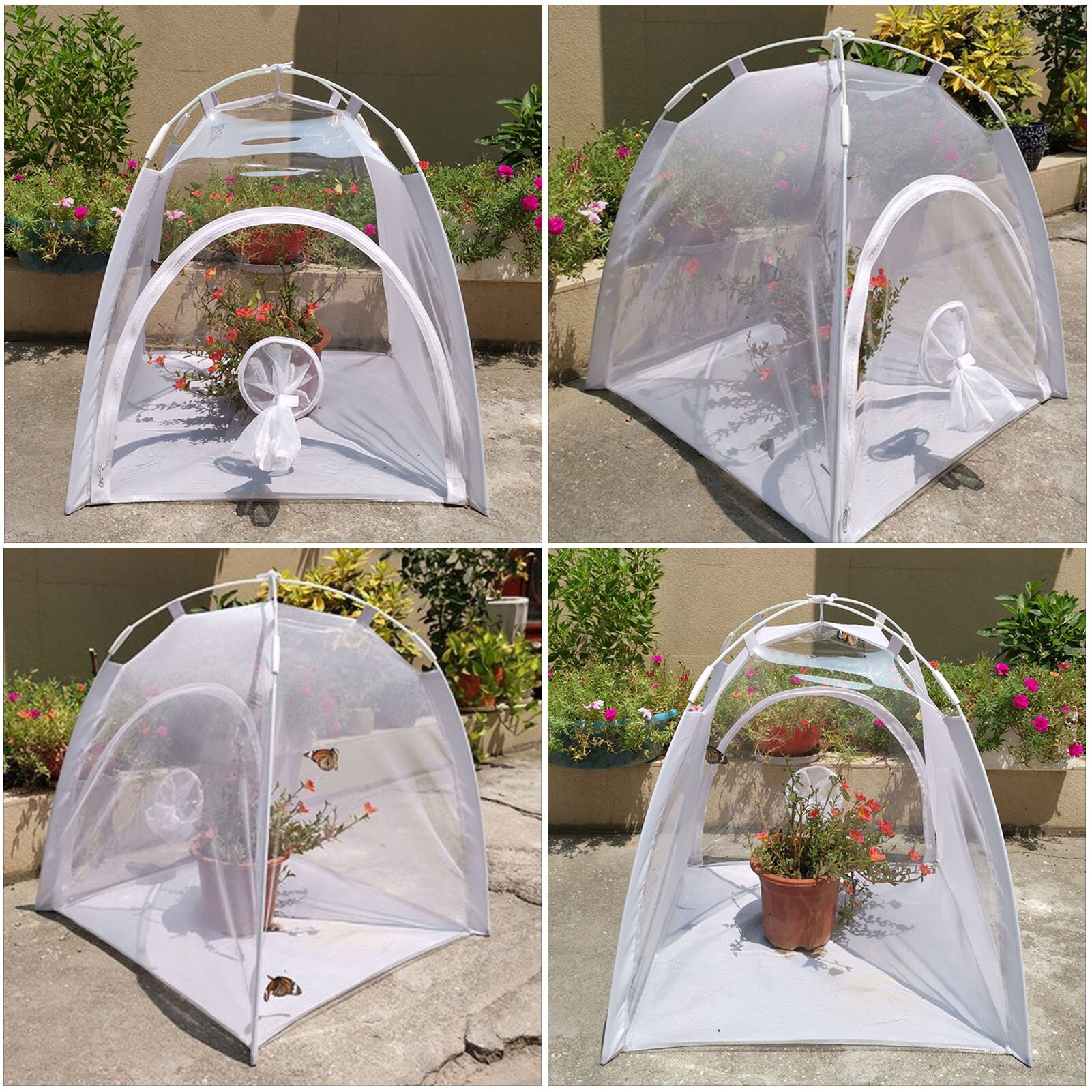 Mini serre multifonctionnel plante isolation hangar insecte-preuve tente insecte Cage intérieur et extérieur # W0
