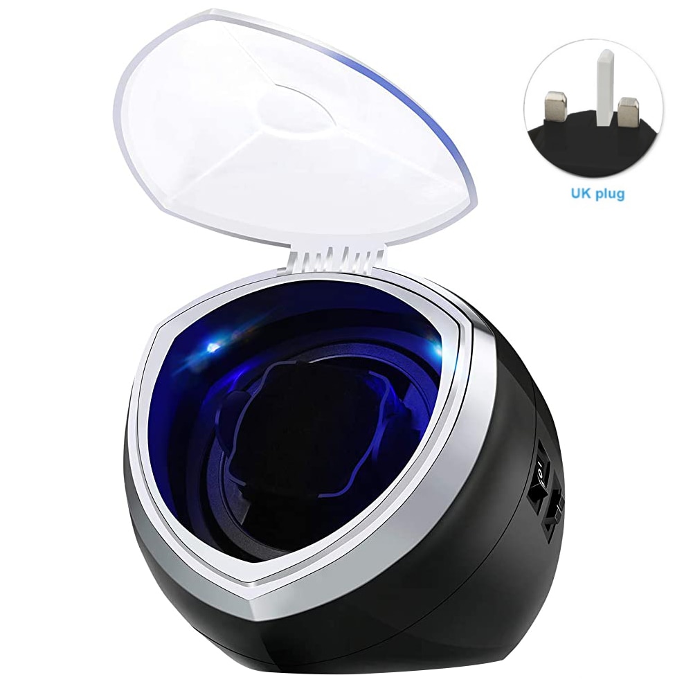 Automatic Watch Winder Accessories LED Light Single Multi-function Modern Heart Shaped Home With Quiet Motor 4 Rotation Modes