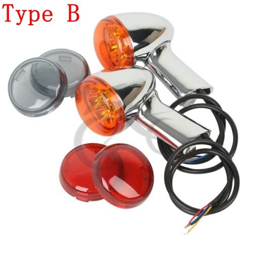 Motorcykel motorcykel bag led blinklys lygte beslag til harley  xl 883 1200 sportster 92- up