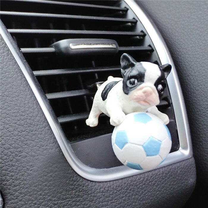 Biludluftningsklemme sød dekoration fransk bulldog corgi beagle figur dejlige biler interiør stikkontakt hund indretning tilbehør: Fransk bulldog