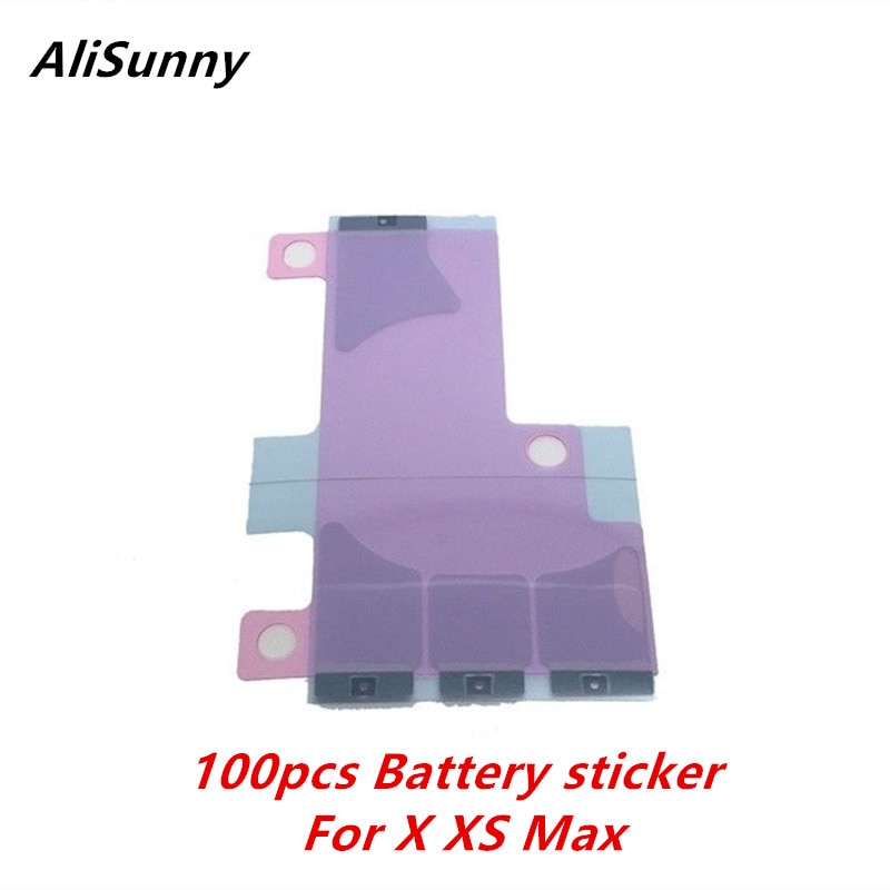 AliSunny 100 pièces batterie autocollant pour iPhone X XS 5.8 ''XS Max 6.5'' 3M bande Double colle bande adhésive pièces de rechange