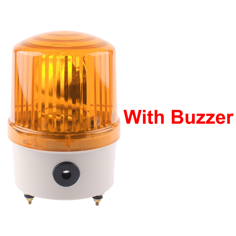 LTE-1121J Roterende Baken Verkeer Sirene Waarschuwingslampje Industriële Alarm Bouw Lamp Lamp Geluid Zoemer/Geen Ac 220V Dc12v 24V: Donker Kaki / 5w