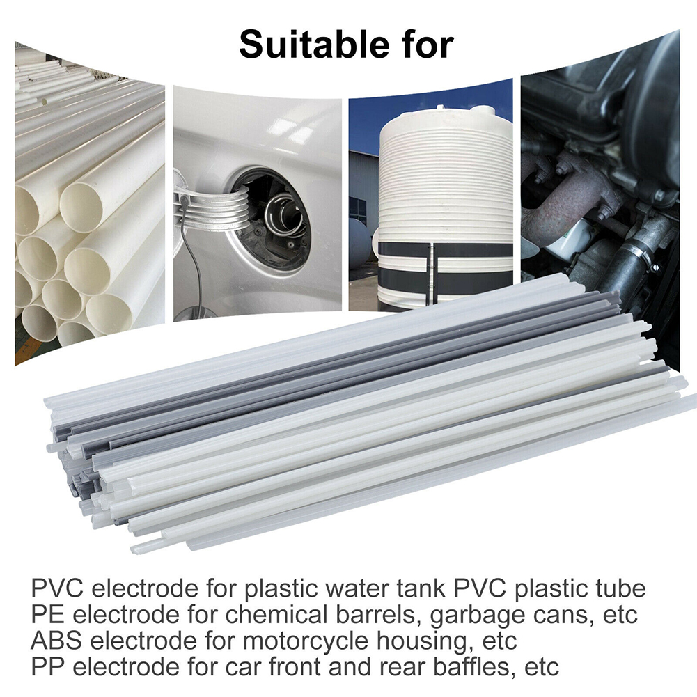 50pcs Car Bumper Plastic Welding Rod Multipurpose Accessories Tasteless Practical Easy Apply DIY 7.9inch Soldering Sticks