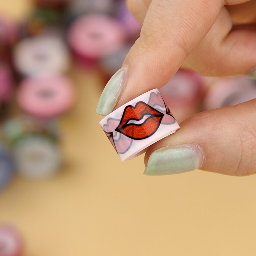 Cinta adhesiva decorativa para manualidades, Mini cintas de colores, 10 unidades por lote