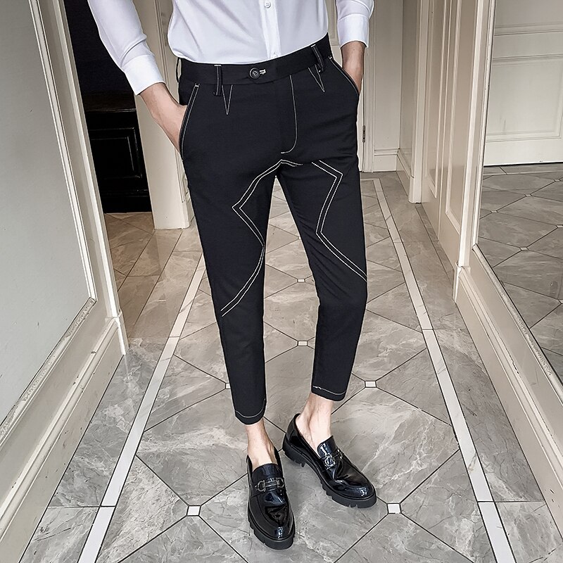British Style Mens Dress Pants Casual Business Sui... – Vicedeal
