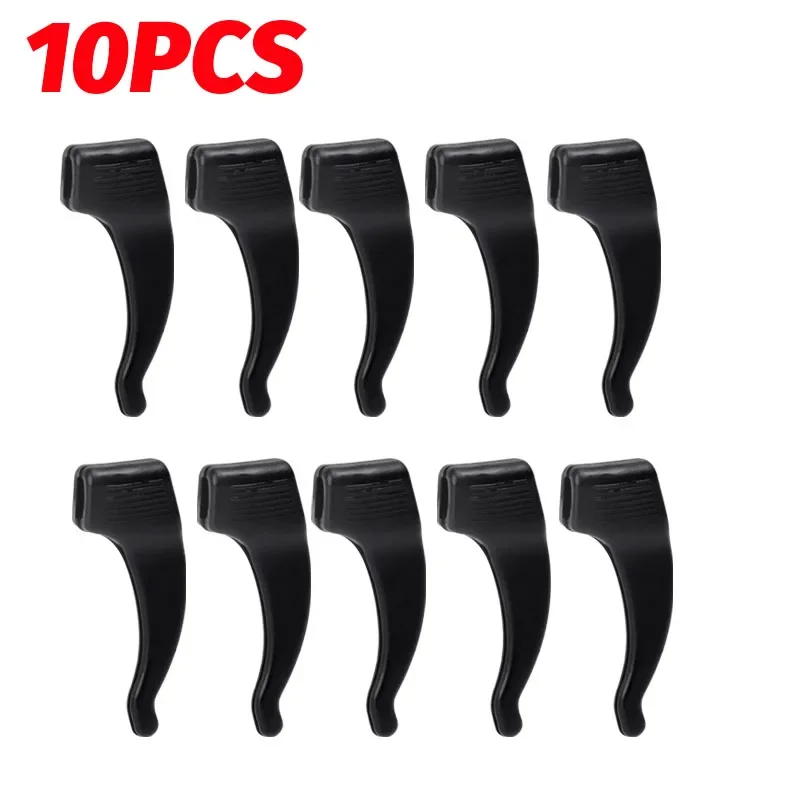 Ganchos antideslizantes de silicona para las orejas, empuñaduras elásticas para gafas, soporte de tapón para la oreja, accesorios de sujeción, soporte para gafas con punta del templo, 50 Uds.: Verde