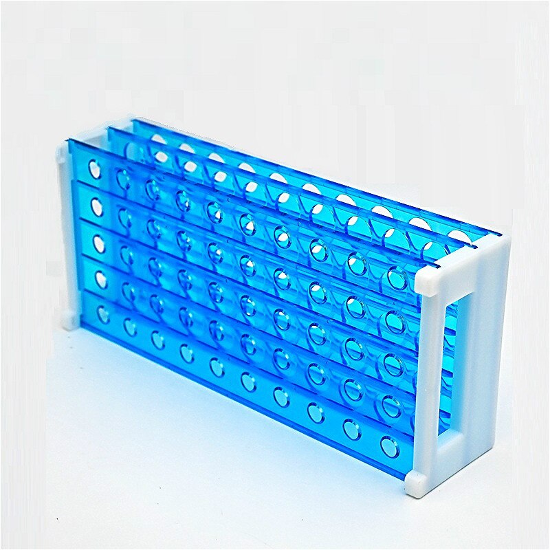 HDA Polypropylene Test Tube Rack – Multiple Sizes: 90 Wells (12mm), 60 Wells (16mm), 40 Wells (18mm)