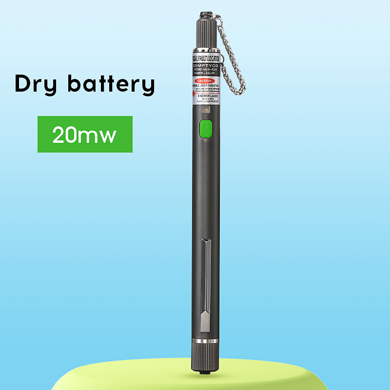 COMPTYCO FTTH Visual Fault Locator Optical Fiber Cable Tester Tool 5/10/20/30/50MW VFL 2.5MM(SC/FC/ST) Interface: black