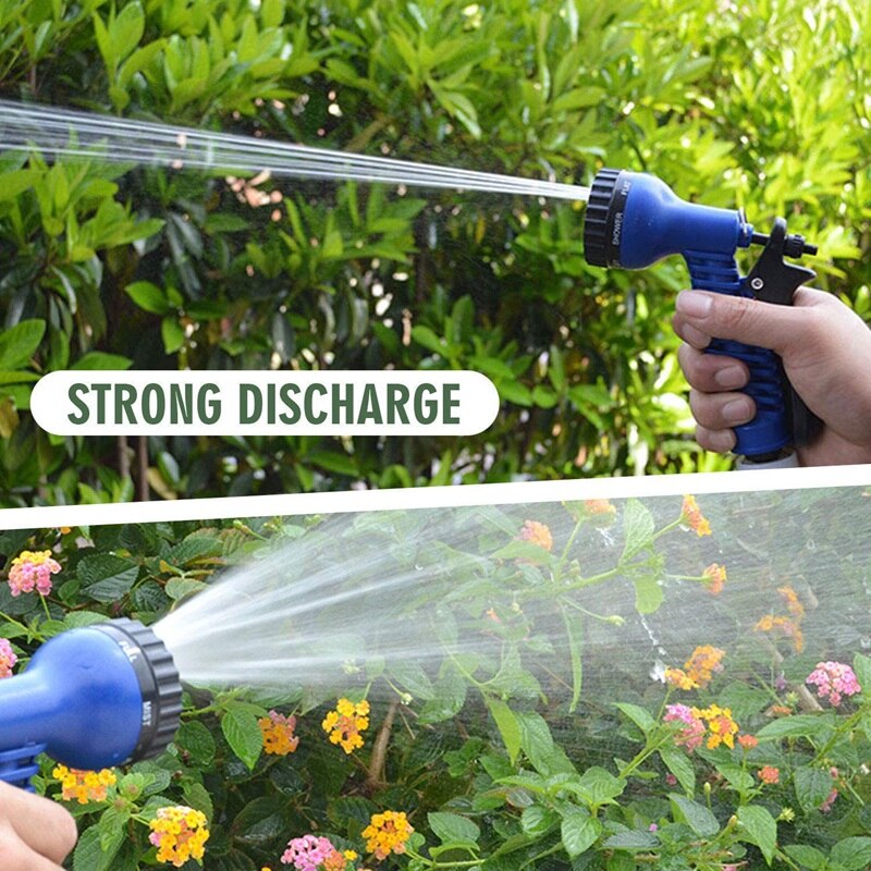 Expandable Garden Hose, 50FT Flexible Expanding Water Hose for Watering Plants, Car Washing, Pets and Cleaning
