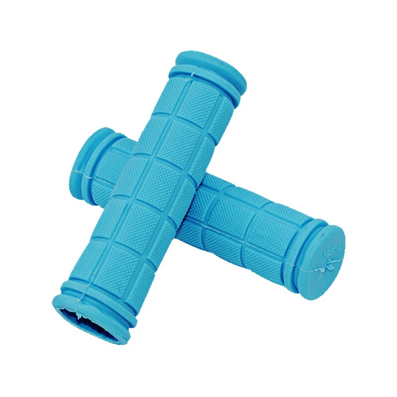 Rubberen fietsstuur handvatten hoes bmx mtb mountainbike handvatten antislip fietsen stuur handvatten fixed gear fiets onderdelen: Hemelsblauw