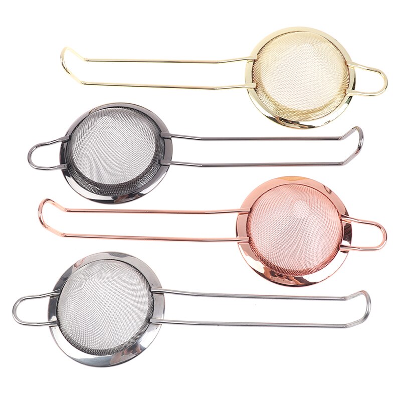 1PC Stainless Steel Fine Mesh Strainer Cocktail Strainer Great For Removing Bits From Juice Julep Strainer Bar Tool 8x21.5cm