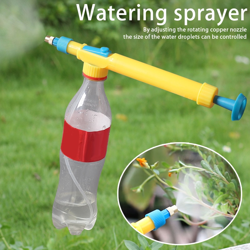 Spot vattenflaska spruta manuell bevattning anordning pump bevattning luftmunstycke tryck spray trädgårdsarbete bästa pris