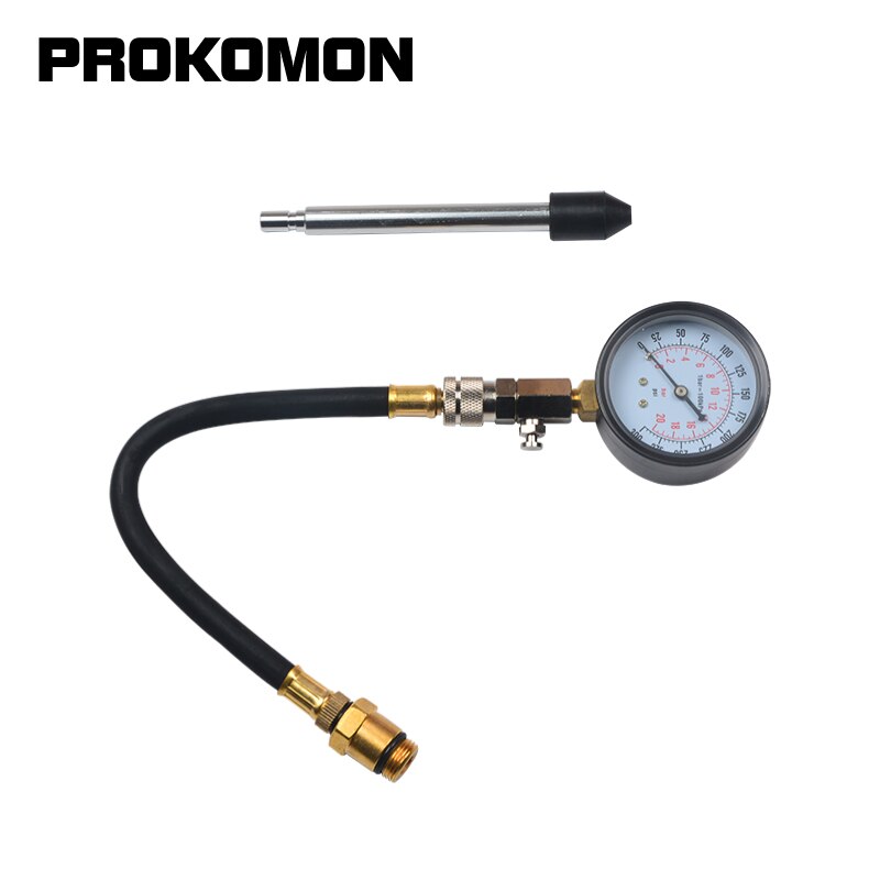 Engine Cylinder Compression Tester Diagnostic Meter Gauge Kit