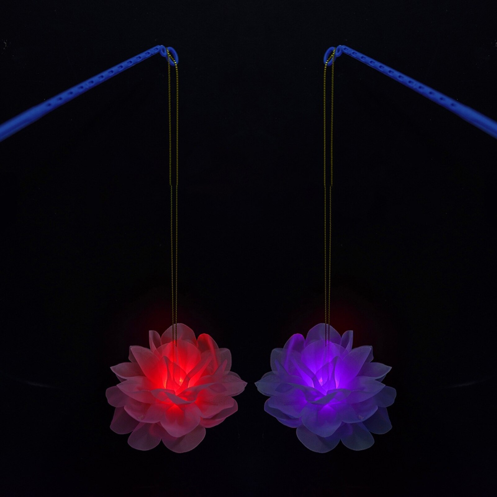 Draagbare led-lamp, bloesem lotusbloemlamp, gloeiende lantaarn, feest, festival speelgoed