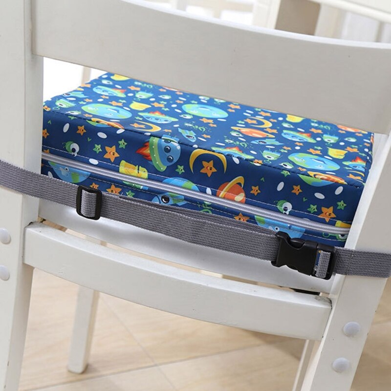 Cuscino per seggiolone portatile booster sala da pranzo cuscino per sedile in spugna staccabile regolabile per bambini neonati