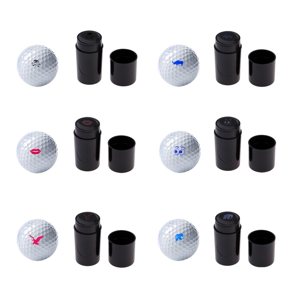Estampador de bolas de Golf, sello de impresión de plástico de larga duración, secado rápido, multicolor, accesorios de Golf, 1 unidad