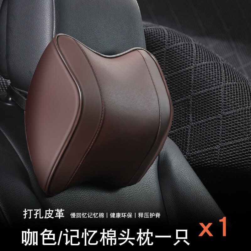 Appui-tête de voiture siège de voiture coussin arrière oreiller voiture cou oreiller coton cou oreiller voiture oreiller taille par mémoire: pillow2 -coffee