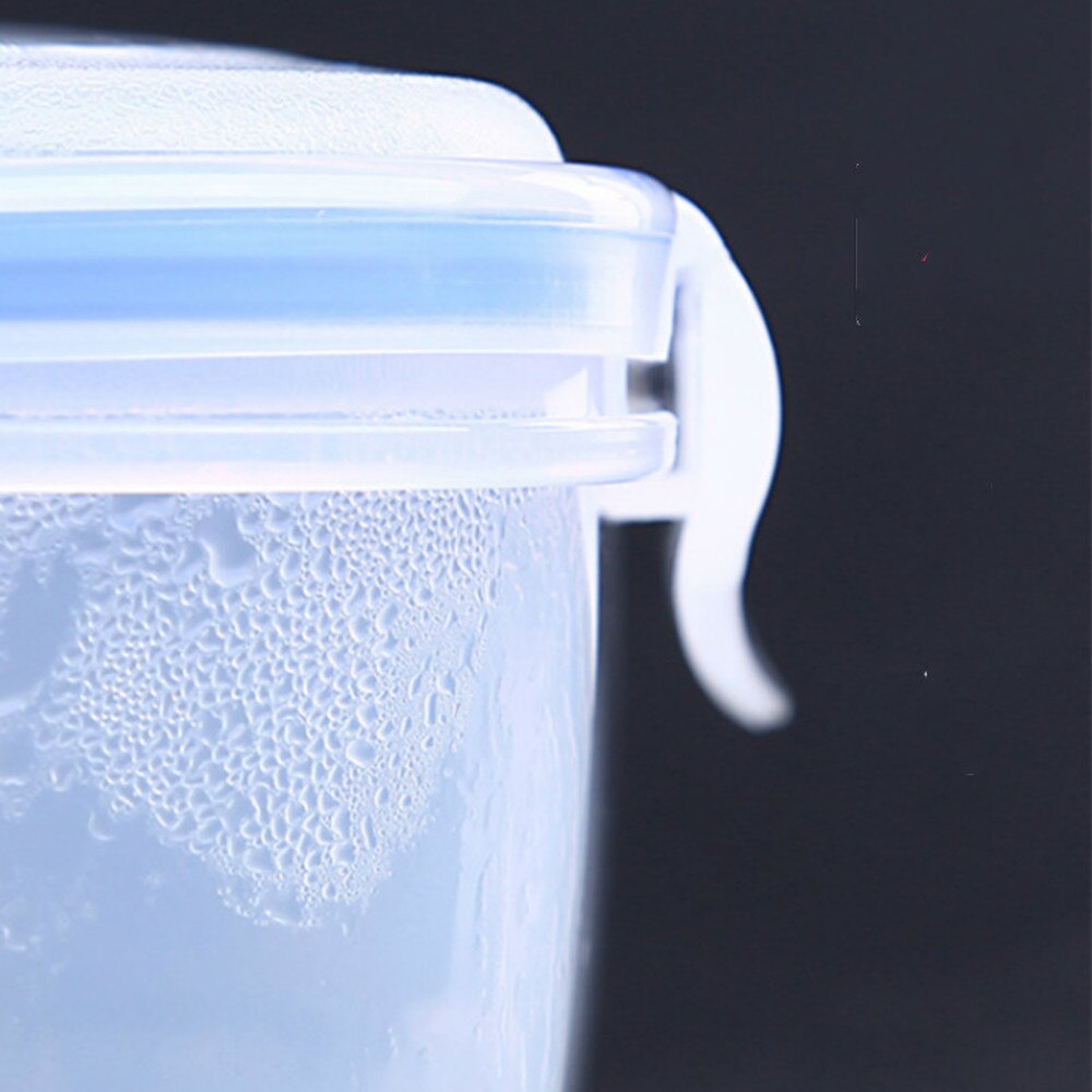 Crisper transparent plastic box lunch box rectangular sealed box office worker refrigerator household food box MJ1020