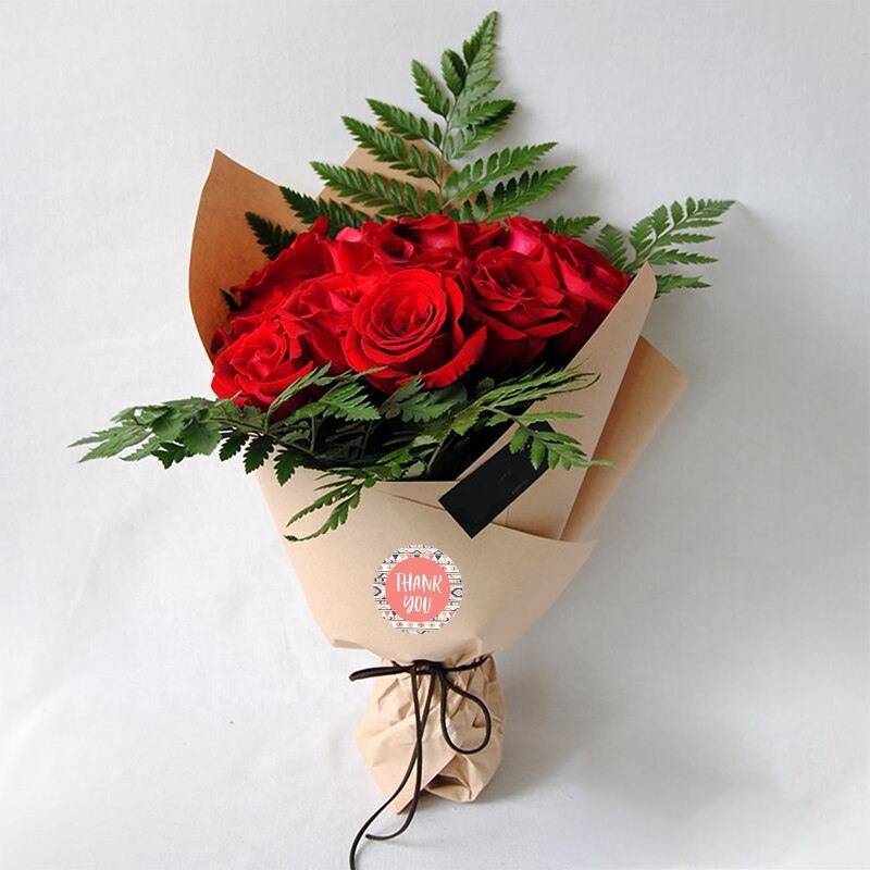 500pcs Thank You for Supporting My Small Business Stickers Seal Label for Wedding Baking Stationery Sticke