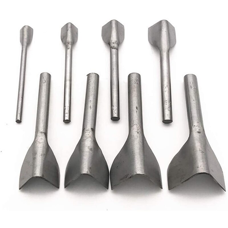 Jiwuo – poinçon en forme de V 10-50mm, outil de bricolage en cuir, ceinture de filet rond en forme de filet, poinçon de coupe de cuir pour la maison, outils de coupe artisanaux