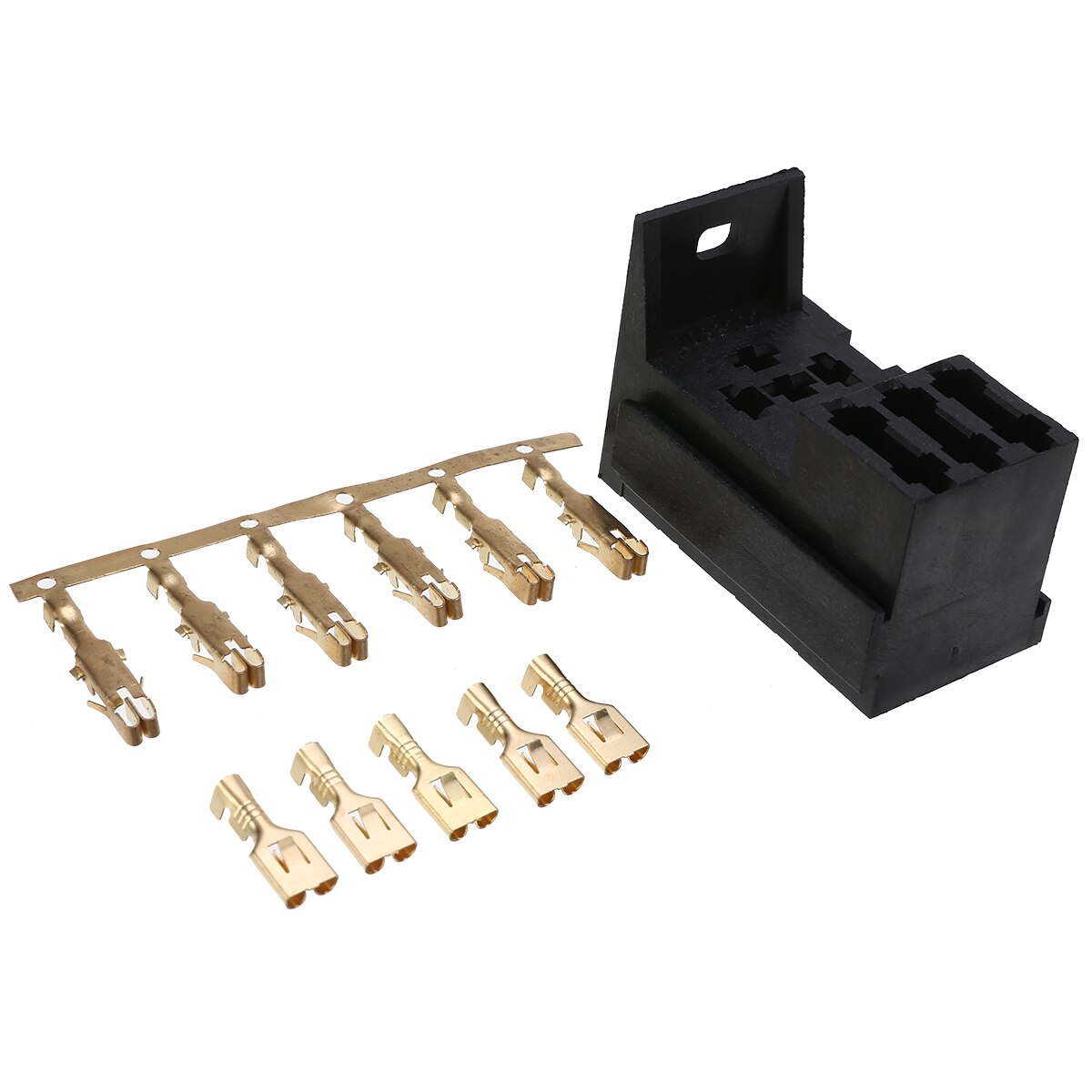 1pcs 3 Slot Relay Box Relay ATC/ATO Standard Fuse Holder with 41pcs Metal Pins Universal for Automotive Accessories