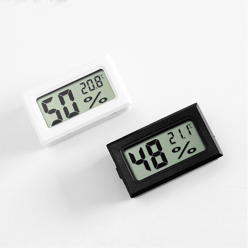 Reptile Supplies Barometer 1Pcs Wireless Mini Equipment Thermometer Square LCD Black/White Electronic Digital Temperature