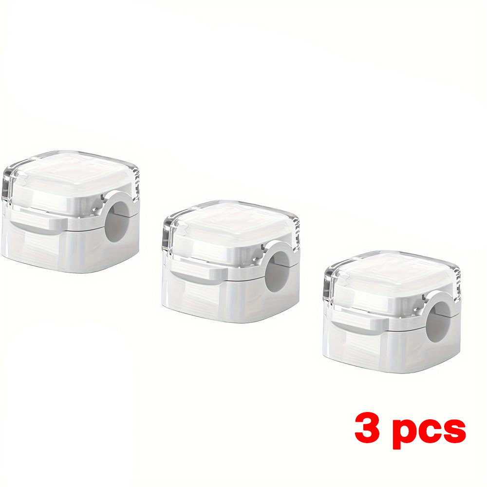 Clip de Cable magnético de escritorio, soporte de Cable ajustable suave debajo del escritorio, gestión de cables, soporte organizador de cables: YELLOW