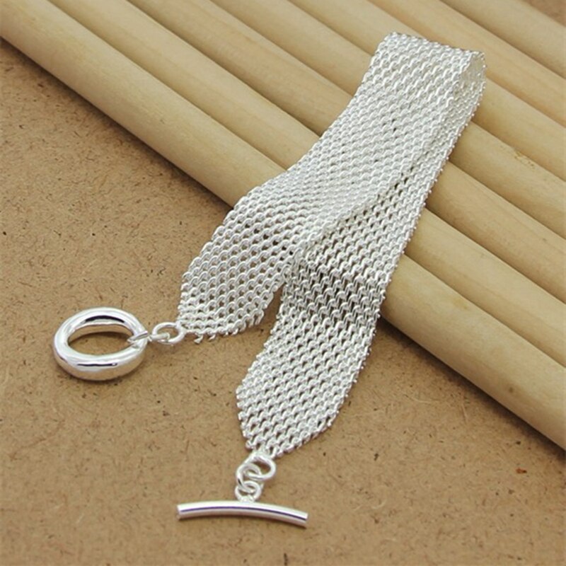 Novo 2019 na moda 925 prata esterlina coração amor pulseira de pulso para as mulheres prata charme pulseira moda jóias