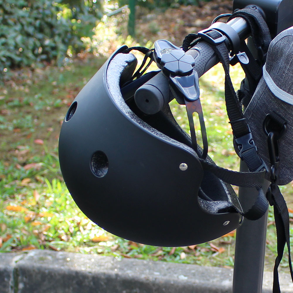 SCOOTY Casque pour Trottinette/Hoverbaord/Skate/Roller, Mixte Adulte, Noir