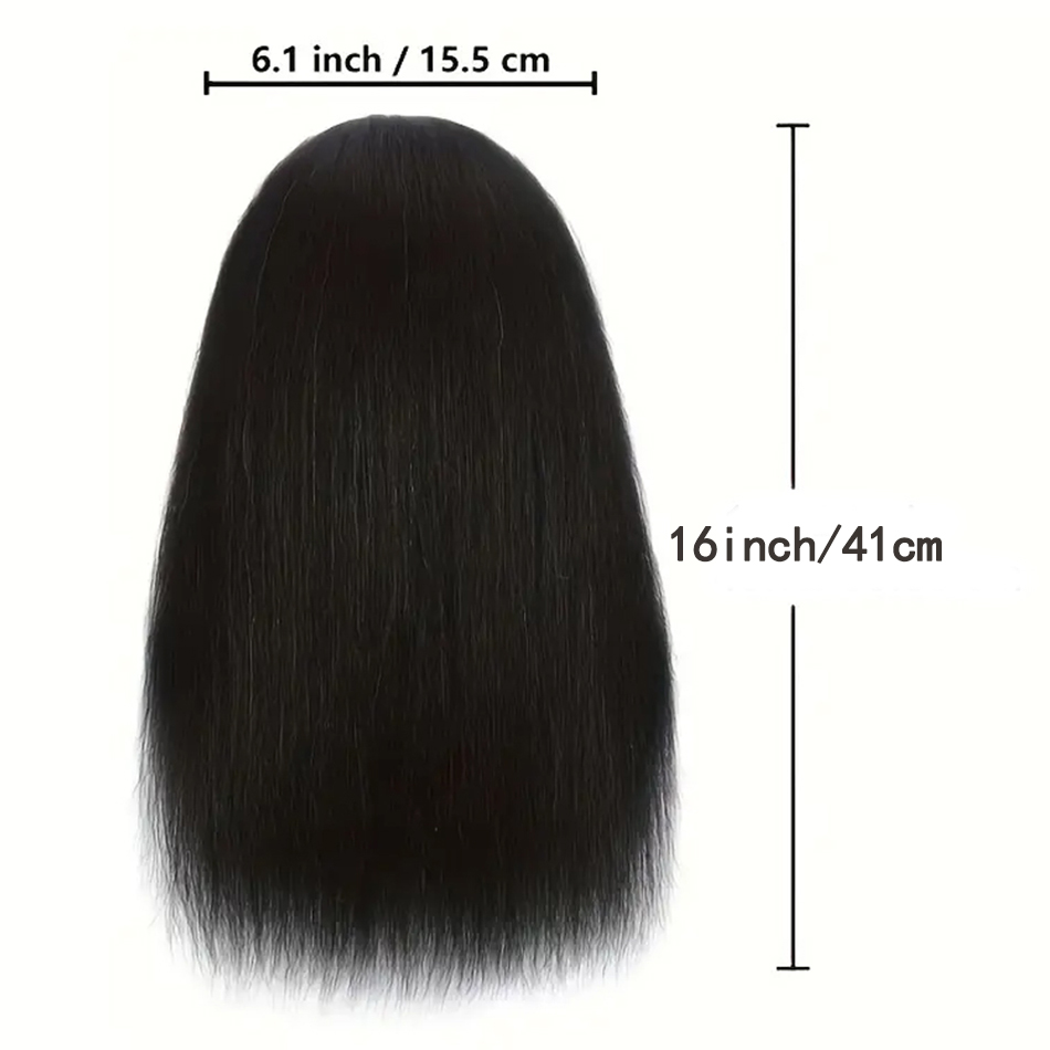 Hair Mannequin Head With Table Clamp Stand Yaki Hair Cosmetology Doll Head For Hairdresser Practice Braiding Training