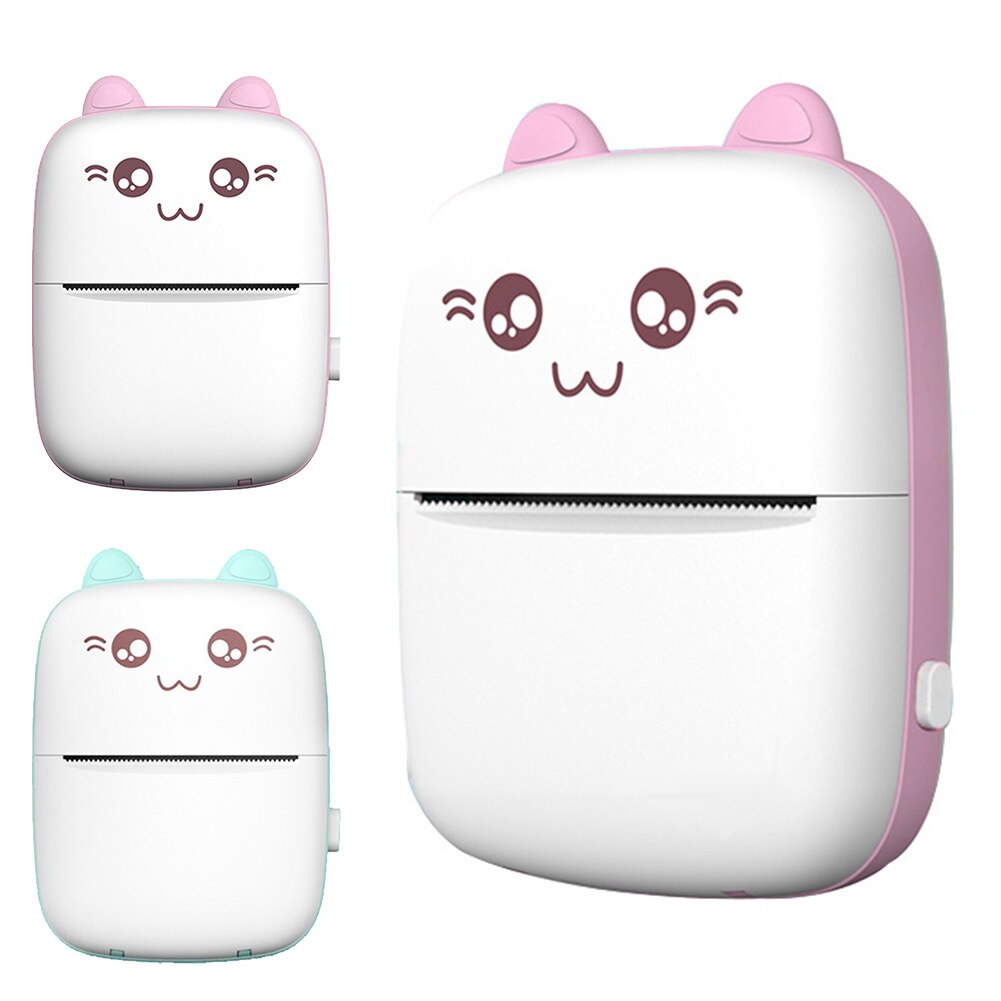 Thermal Printer Office Pocket Pictures With 1 Paper Roll Wireless Mini Portable 200dpi HD For Mobile Phone Photo Label