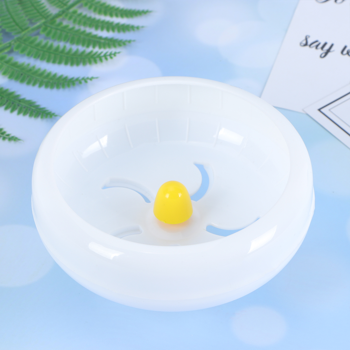 1Pc 14cm Multipurpose Wide Suitability Hamster Mice Gerbil Rat Exercise Wheel PP Run Disc Small Animal Pet)