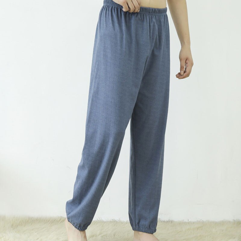 Jesień wiosna męskie spodnie 7XL talia 145cm 5xl 6xl luźna bielizna nocna spodnie od piżamy
