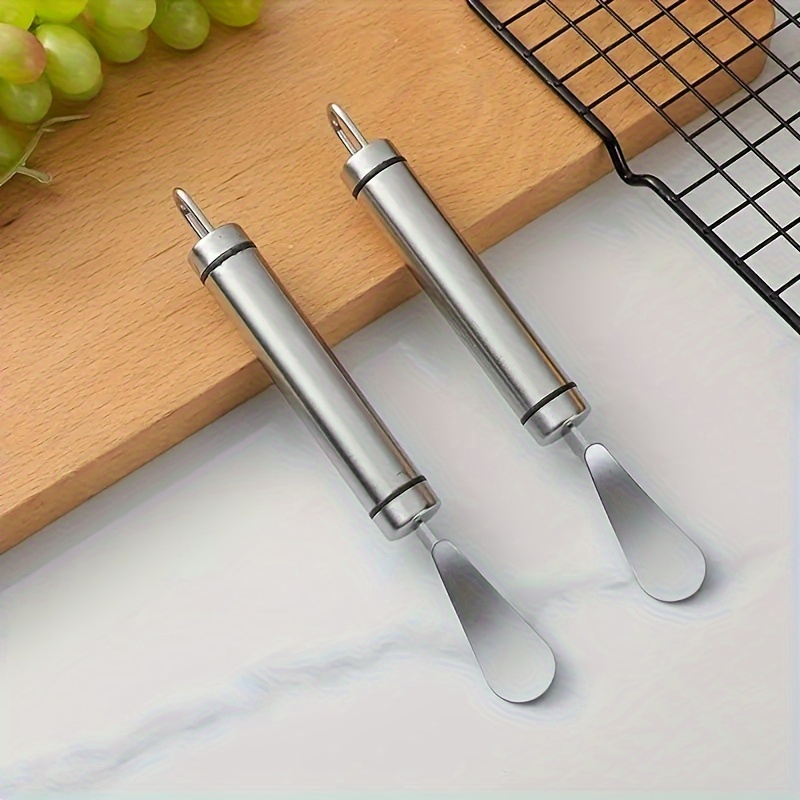Pelador de naranjas de acero inoxidable con asa, pelado fácil de cítricos y limón, utensilio de cocina para frutas y verduras