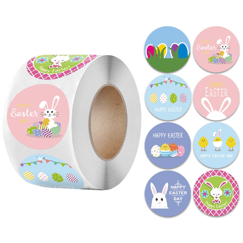 500pcs 8 Designs Cartoon Rabbit Happy Easter Stick... – Vicedeal