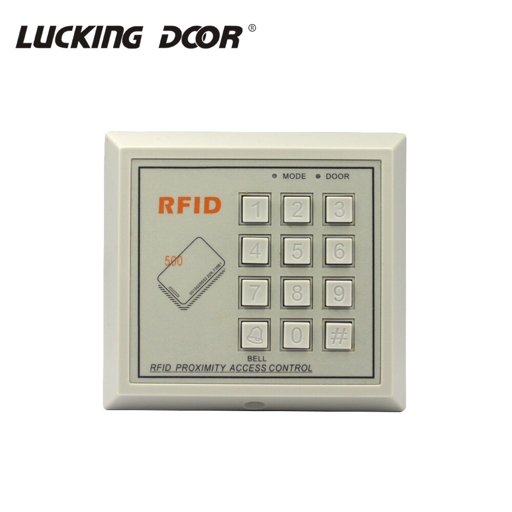 125Khz RFID Keypad Access Control System Device Machine RFID Card Reader Door Lock System 500 users gray