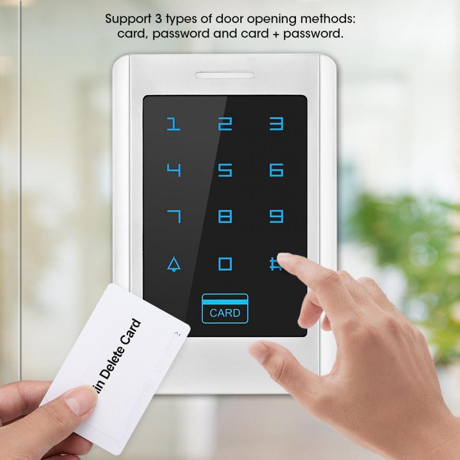 1000 cards Metal Password ID Card Door Access Controller System Security Machine 125Khz Wiegand 26-bit interface