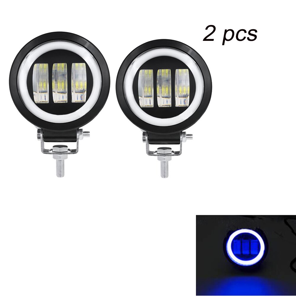6D Lens 5 Inch Round Square Led Work Light For Car 4x4 Offroad Truck Boat UAZ ATV 12V 24V Led Angel Eyes Driving Lights。