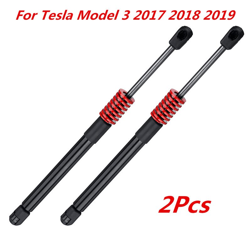 2 Stuks Achter Kofferbak Tail Gate Achterklep Boot Gasveer Shock Lift Stutten Ondersteuning Zwart Voor Tesla Model 3