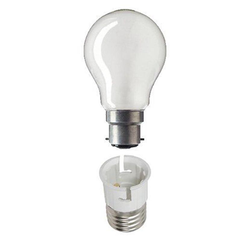 E27 to B22 Light Lamp Bulb Fireproof Holder Adapter Converter Socket Base Converter Edison Screw to Bayonet Cap